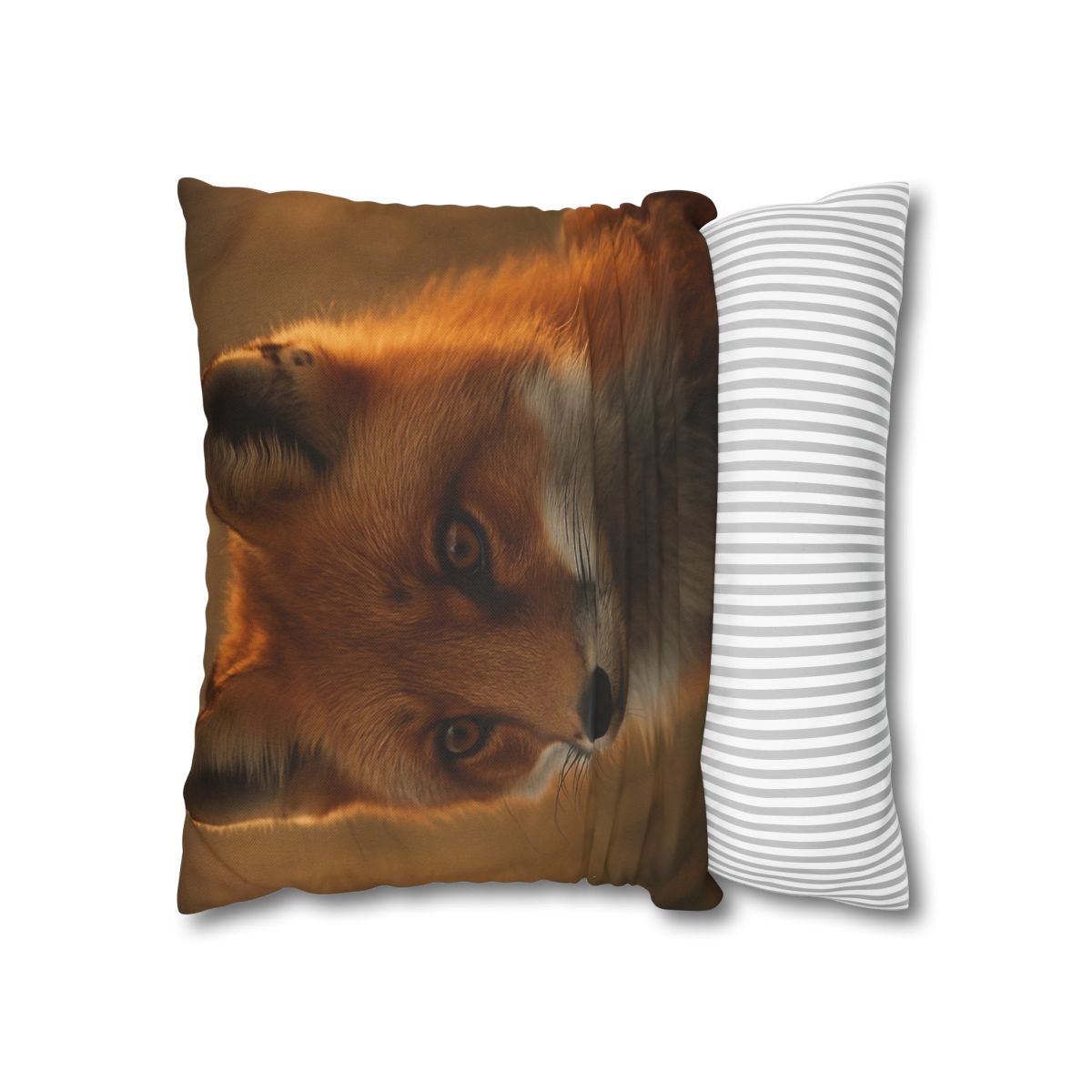Crimson Whisper Red Fox soft cotton pillow cases