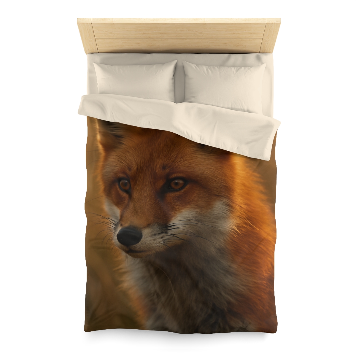 Crimson Whisper Red Fox custom duvets