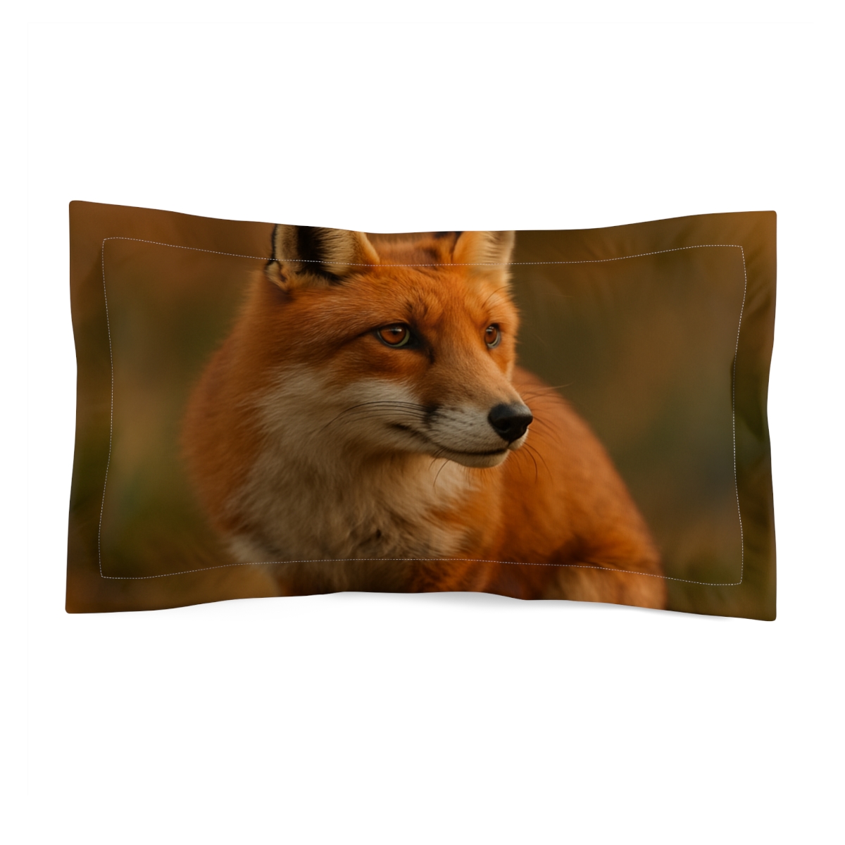 Crimson Whisper Red Fox personalized decorative pillows