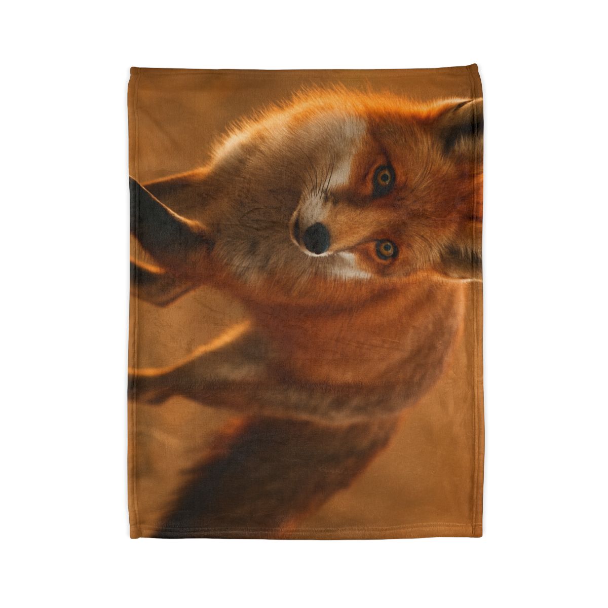 Crimson Whisper Red Fox warm winter blankets