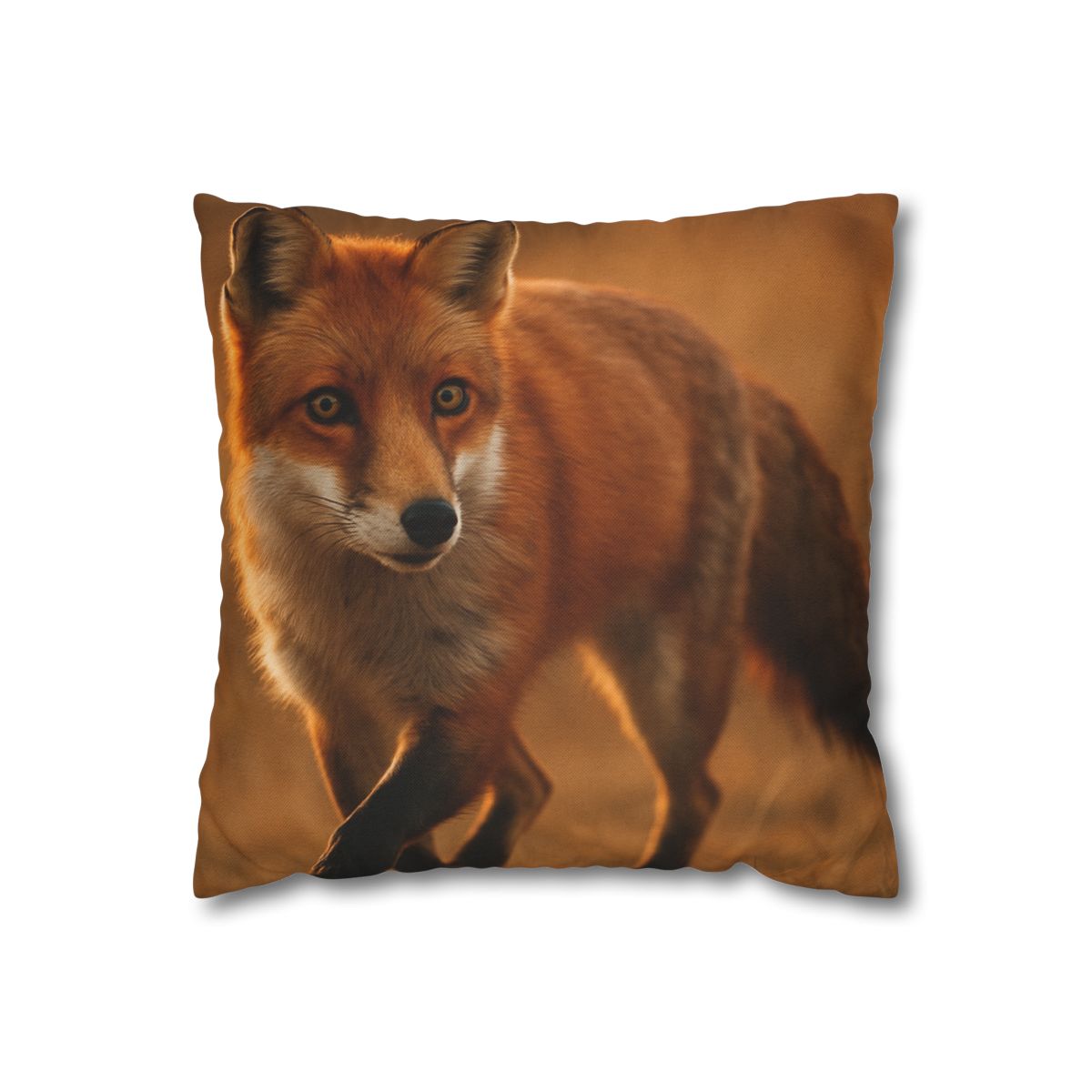 Crimson Whisper Red Fox trendy patterned pillow cases