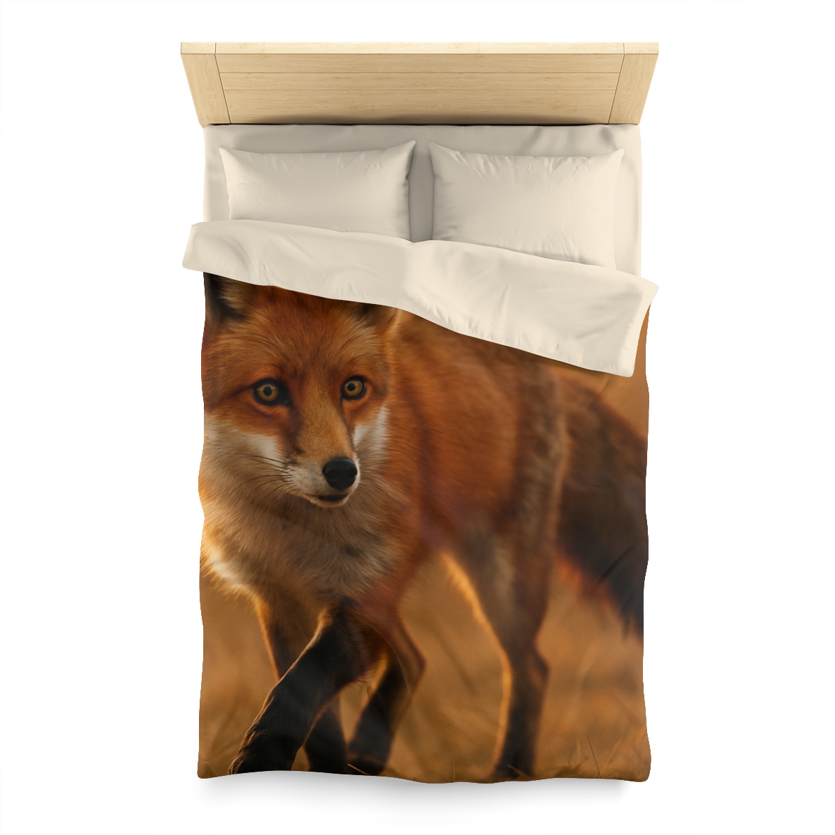 Crimson Whisper Red Fox custom duvets