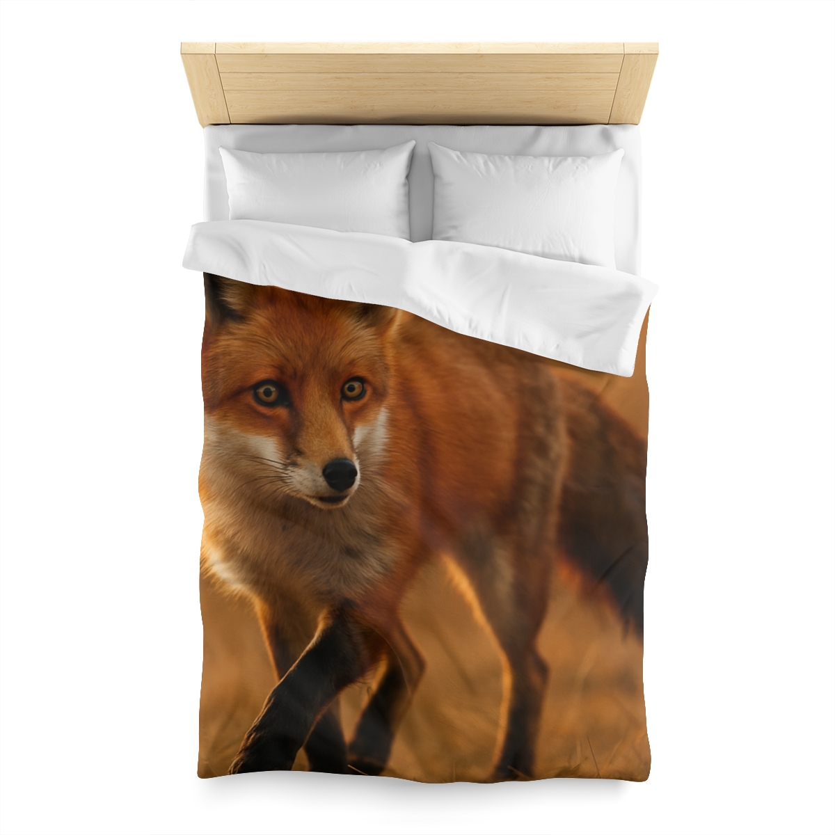 Crimson Whisper Red Fox custom duvets