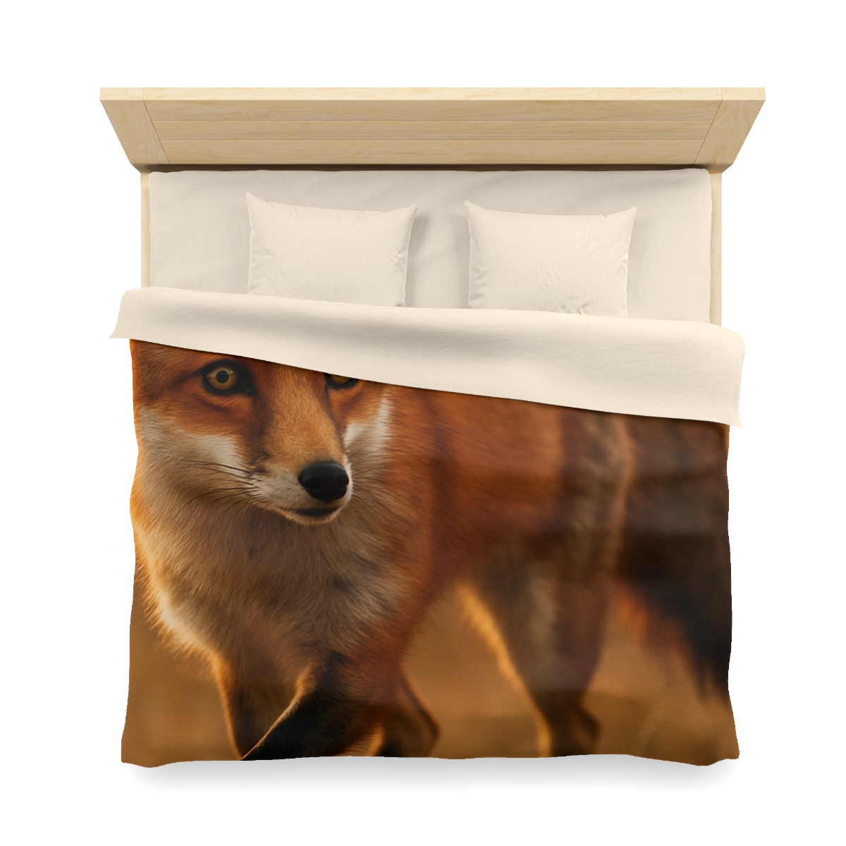 Crimson Whisper Red Fox custom duvets