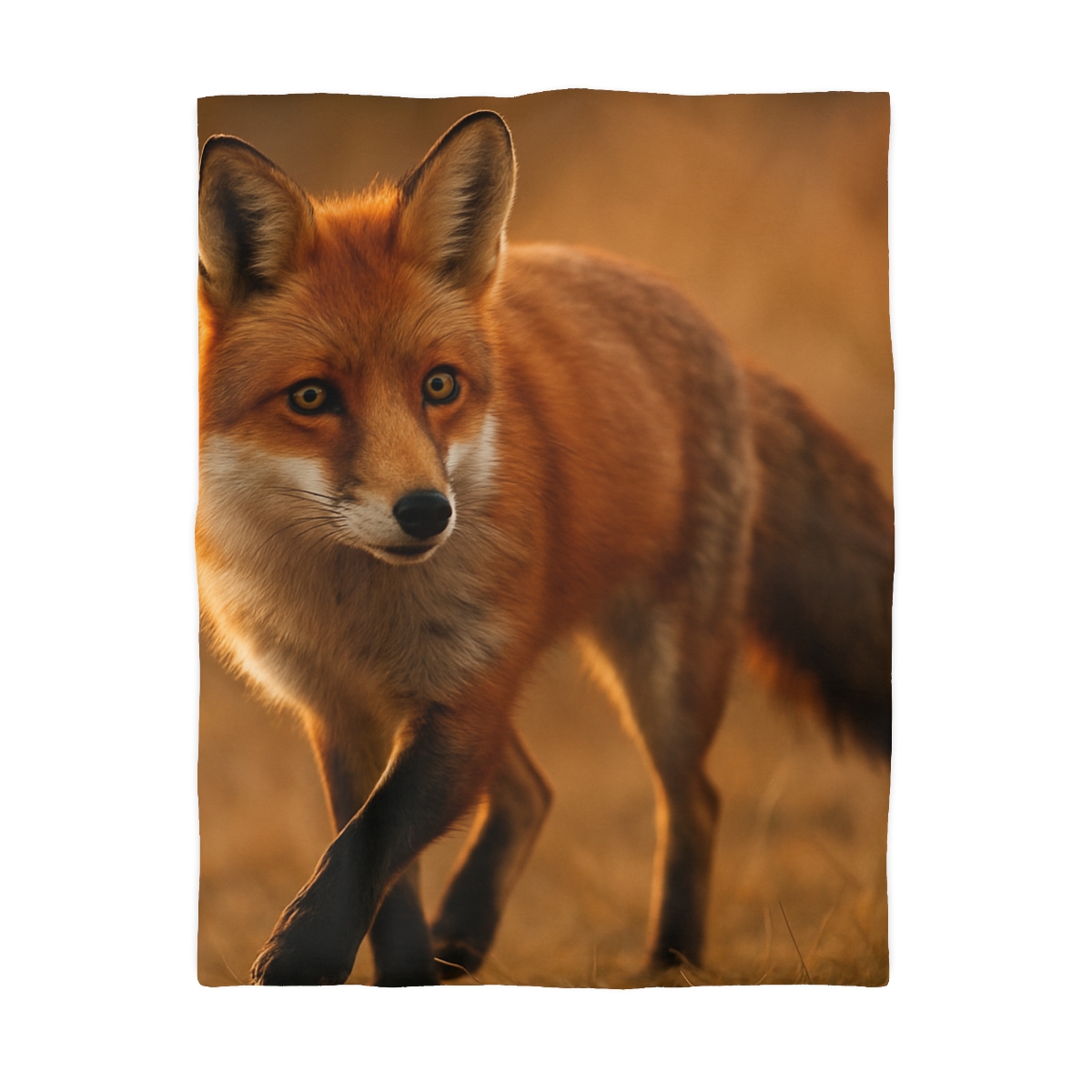 Crimson Whisper Red Fox custom duvets