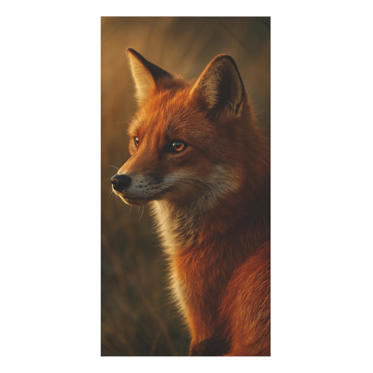 Crimson Whisper Red Fox unique gift towels
