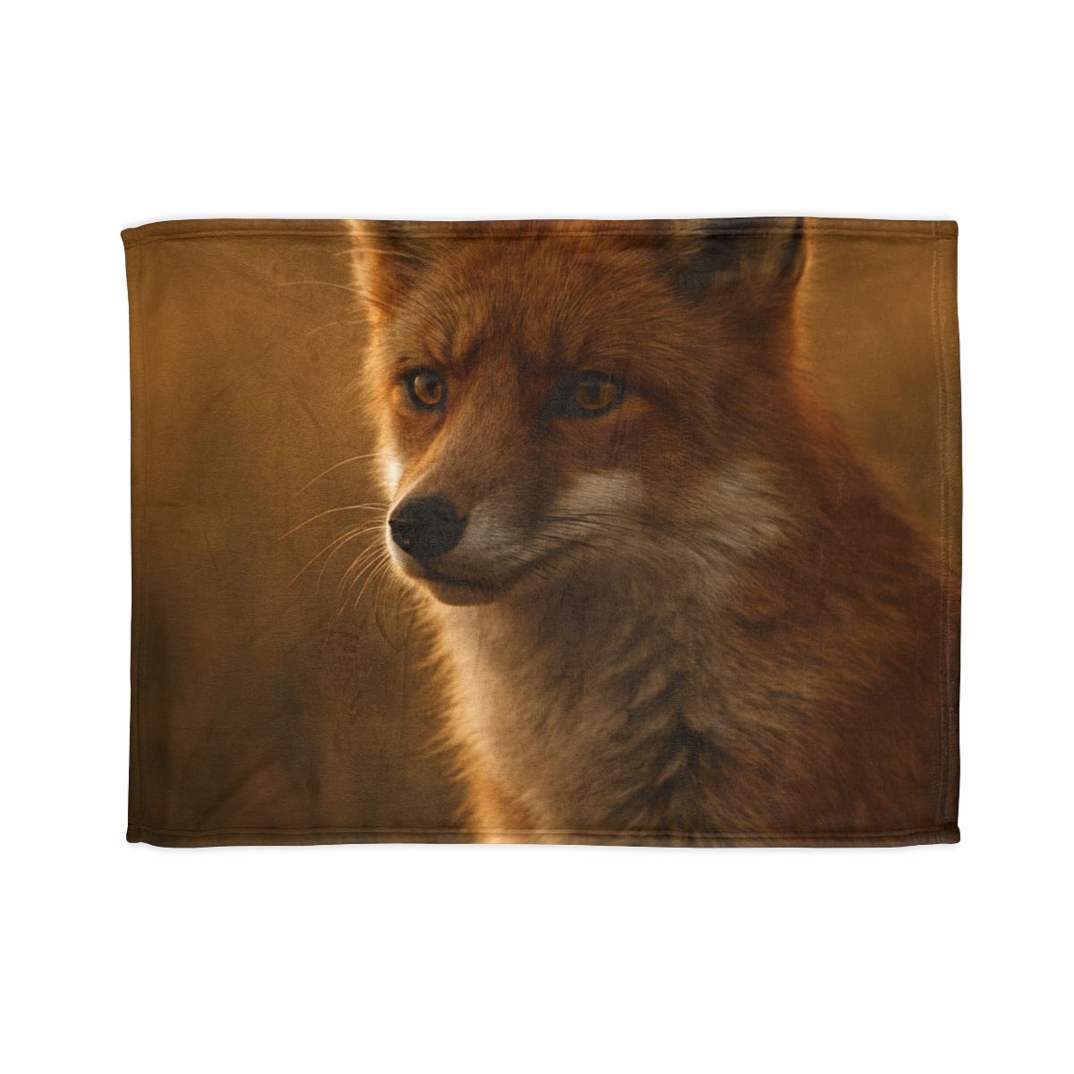 Crimson Whisper Red Fox soft fleece blankets