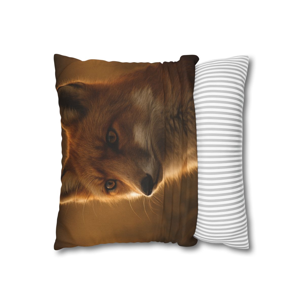 Crimson Whisper Red Fox comfortable bedding pillow covers