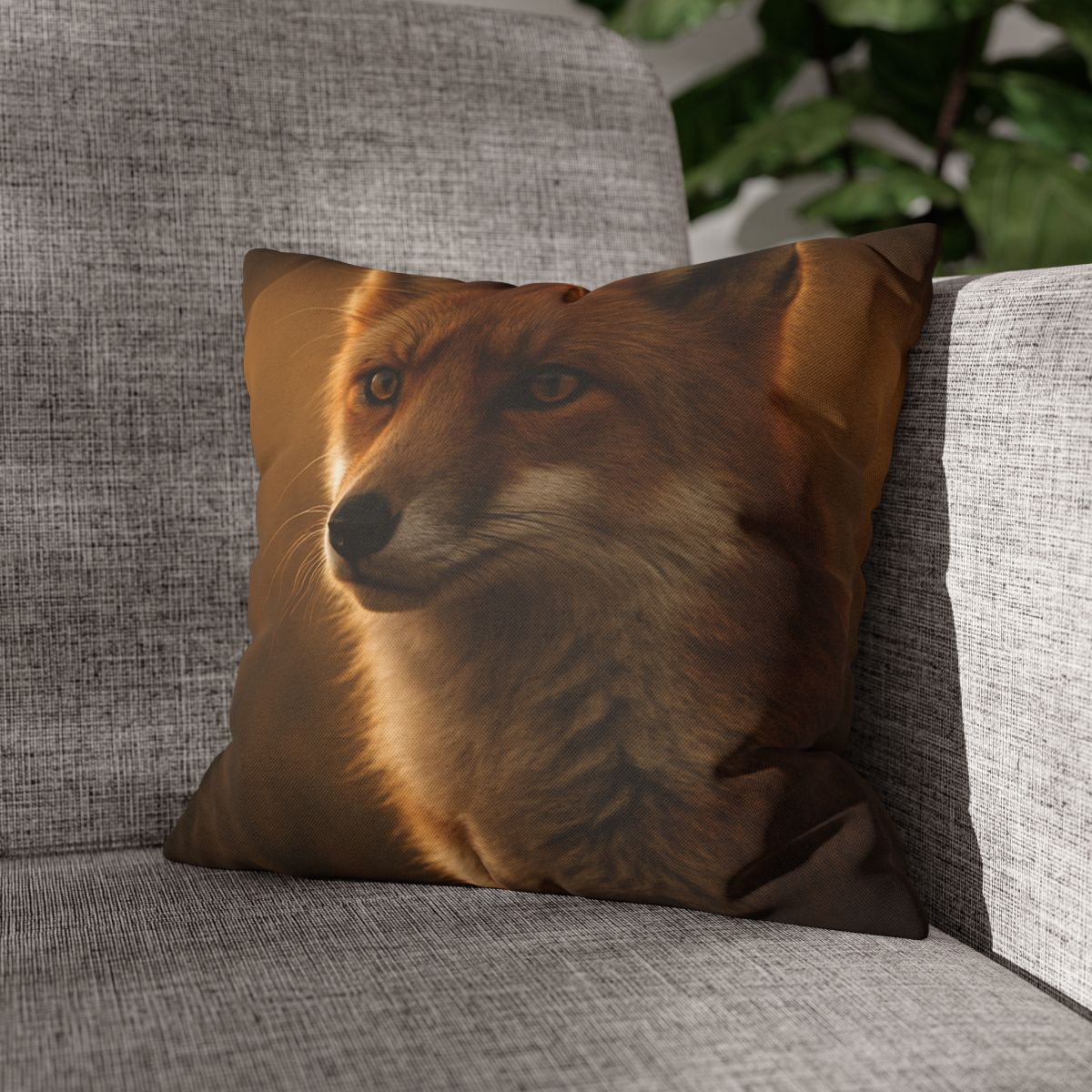 Crimson Whisper Red Fox comfortable bedding pillow covers