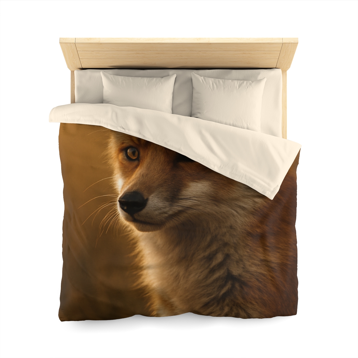 Crimson Whisper Red Fox stylish duvet covers