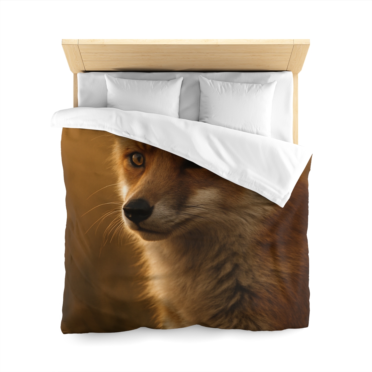 Crimson Whisper Red Fox stylish duvet covers
