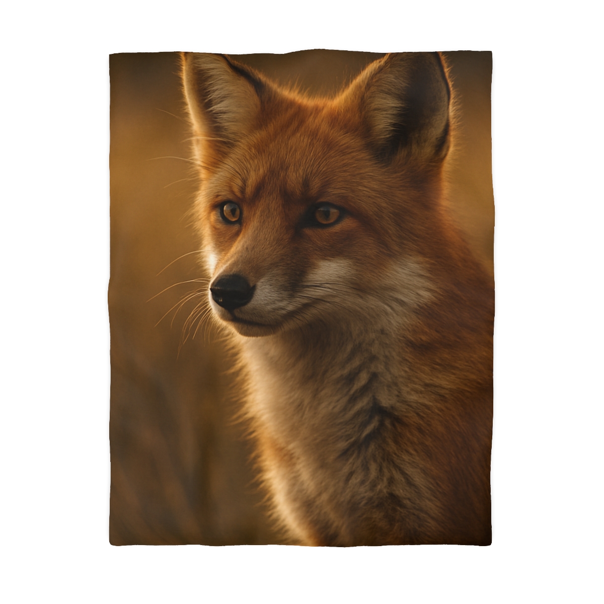 Crimson Whisper Red Fox stylish duvet covers