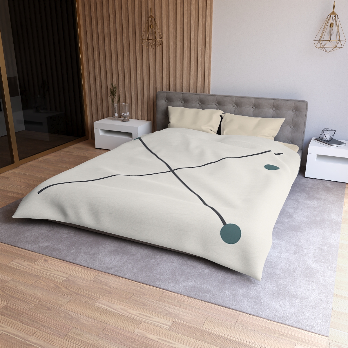 Crossed Vector Starfield soft comforter duvets