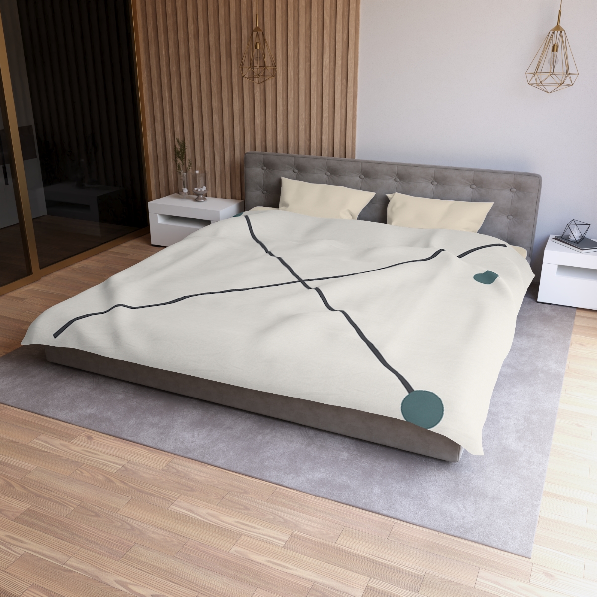 Crossed Vector Starfield soft comforter duvets