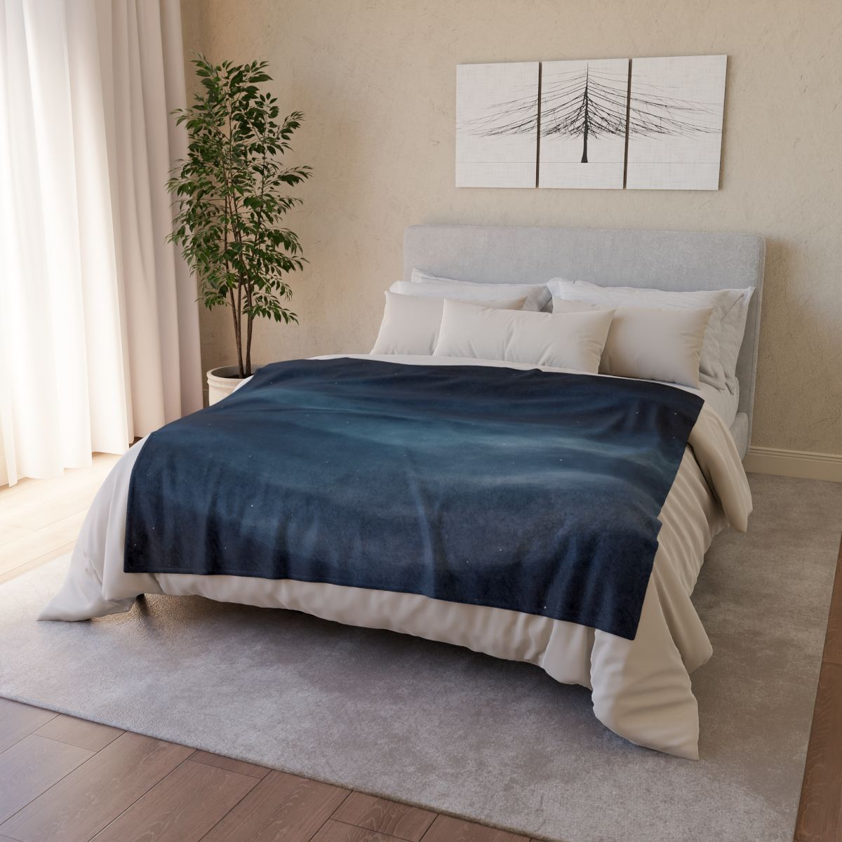 Cryo Nebula Veil Drift decorative home blankets