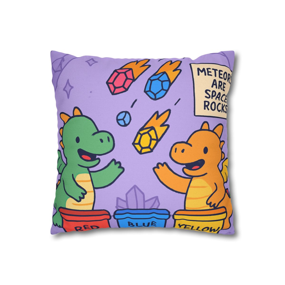Crystal Cave Dragons Sorting Gem Meteors trendy patterned pillow cases