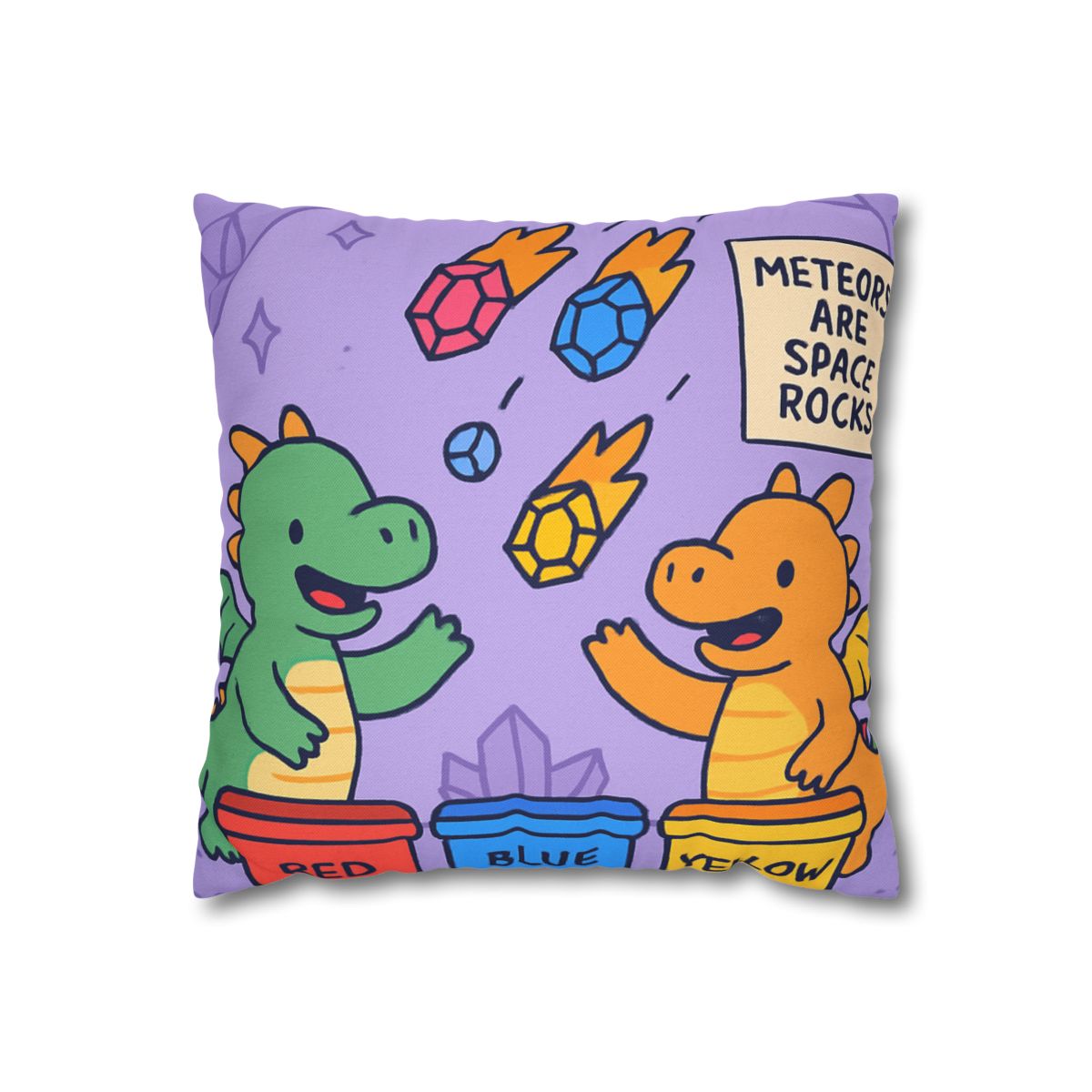 Crystal Cave Dragons Sorting Gem Meteors trendy patterned pillow cases