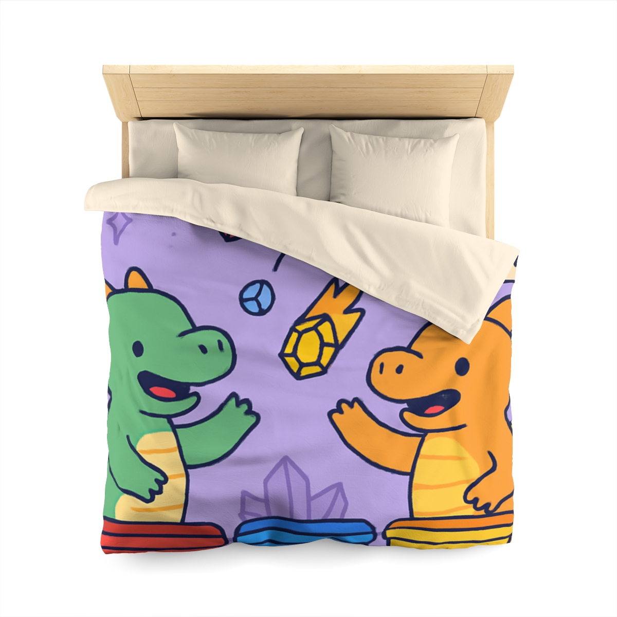 Crystal Cave Dragons Sorting Gem Meteors soft comforter duvets