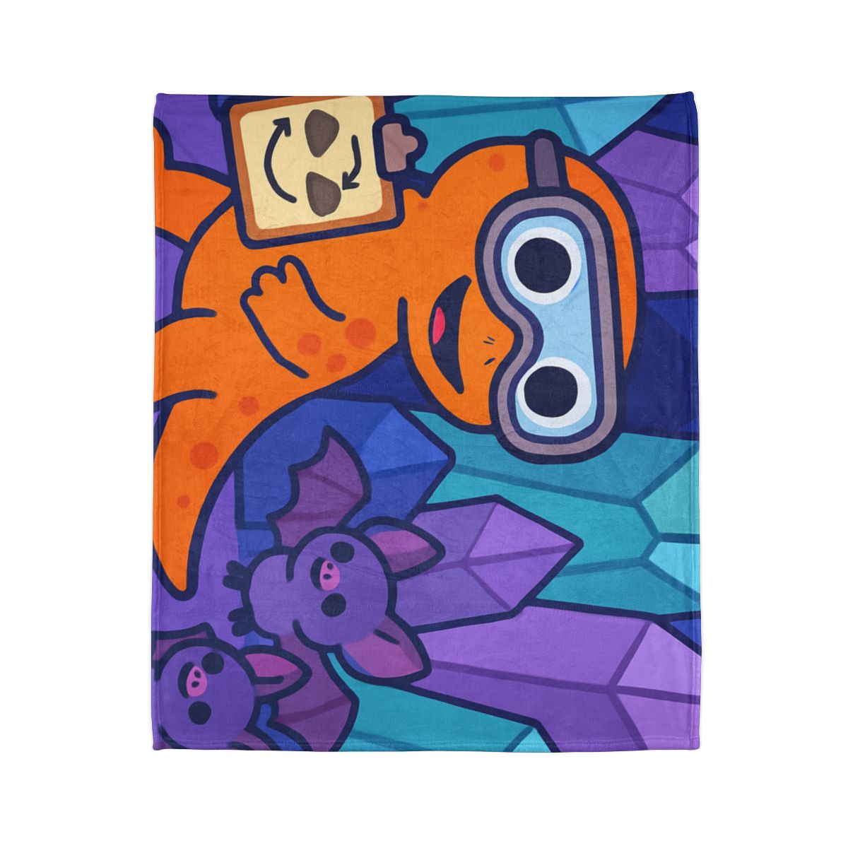 Crystal Cavern Salamander Science Team decorative home blankets