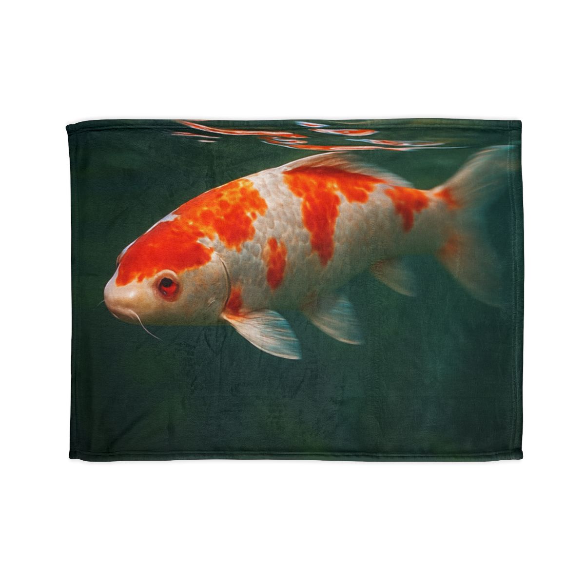 Crystal Current Koi Fish soft fleece blankets