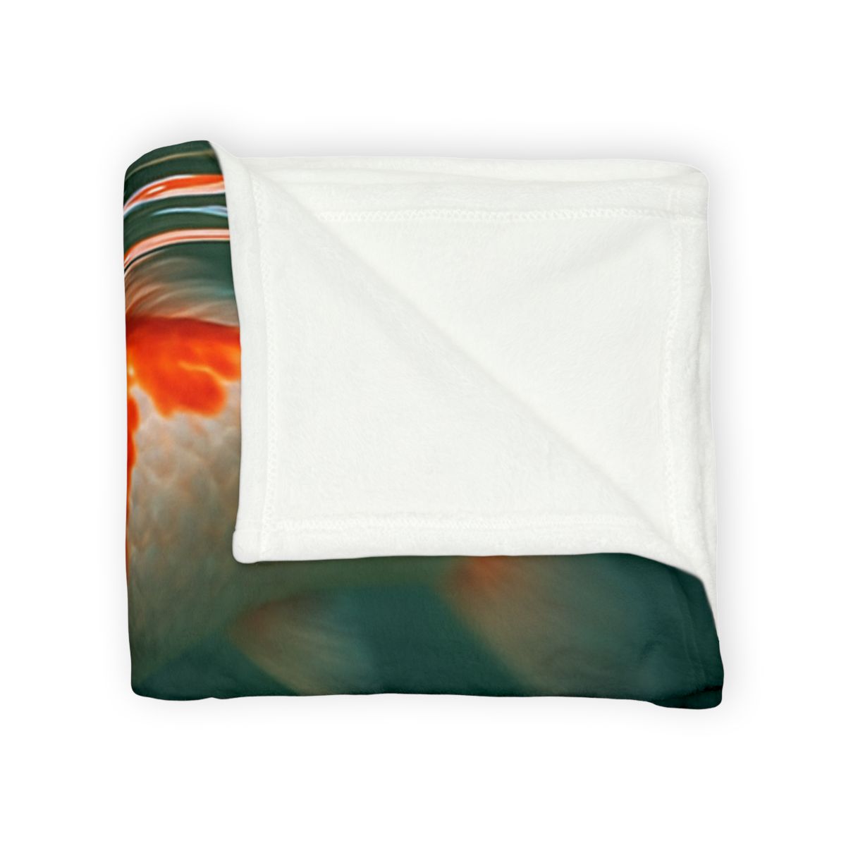 Crystal Current Koi Fish soft fleece blankets