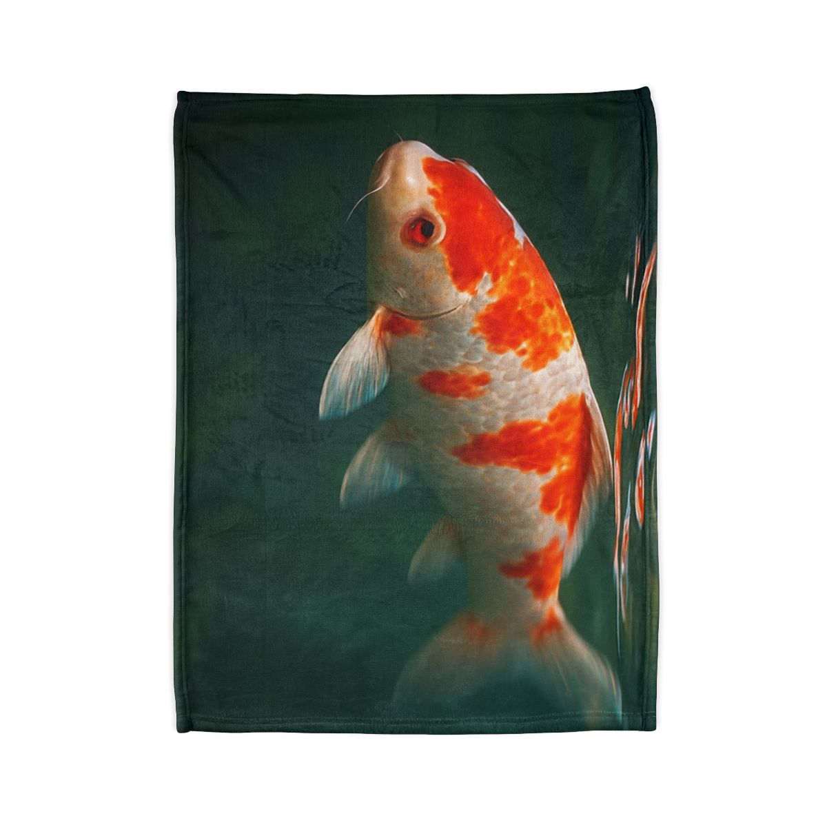 Crystal Current Koi Fish soft fleece blankets