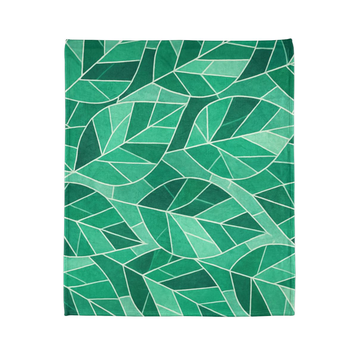 Crystal Leaf Mosaic designer printed blankets