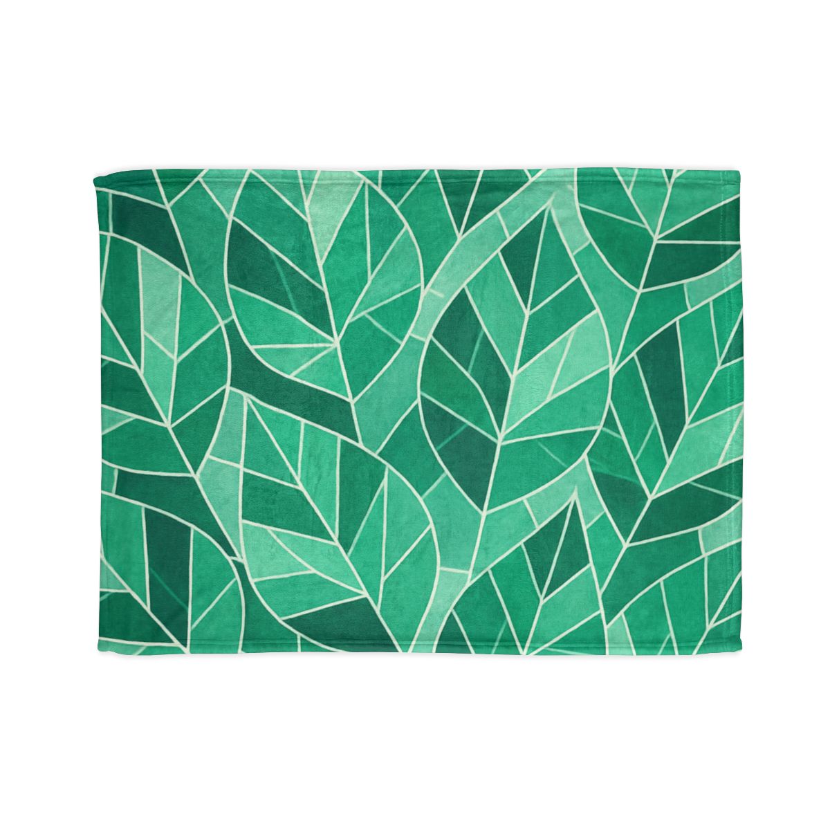 Crystal Leaf Mosaic designer printed blankets