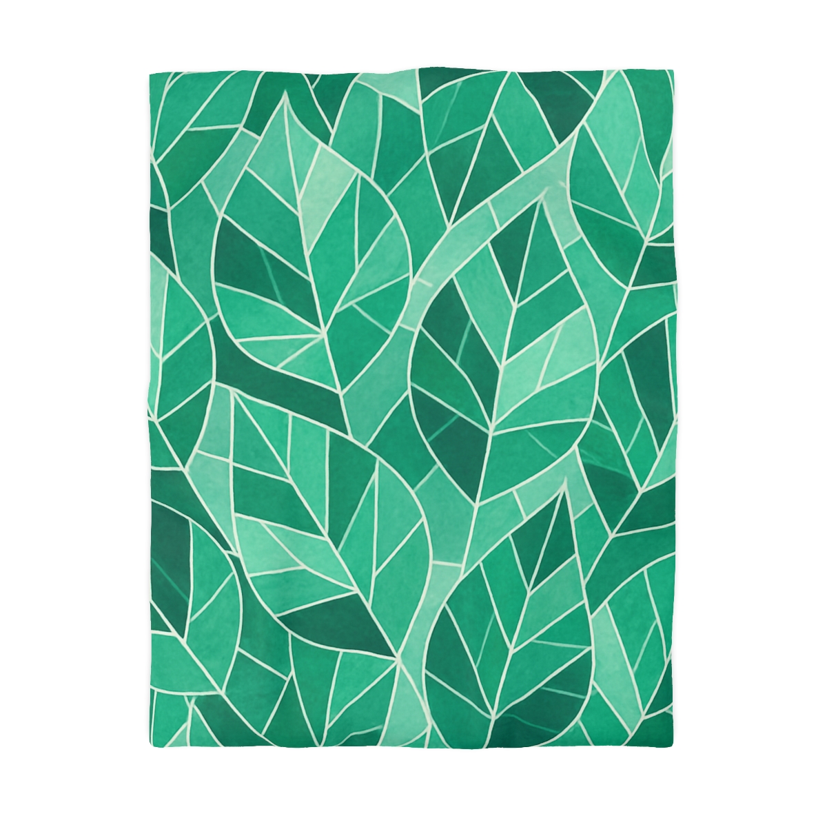 Crystal Leaf Mosaic designer printed duvets