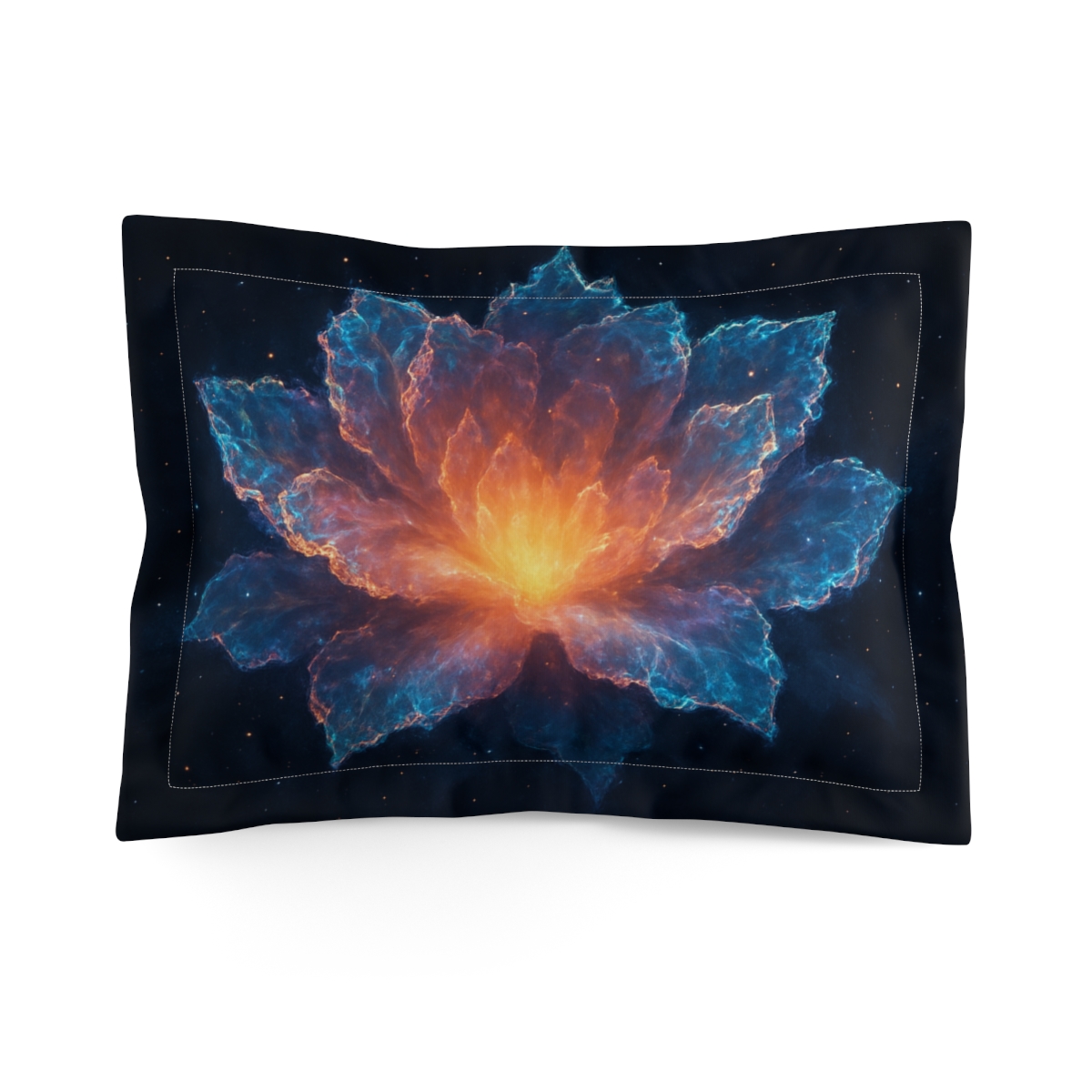 Crystal Nebula Bloom stylish throw pillows