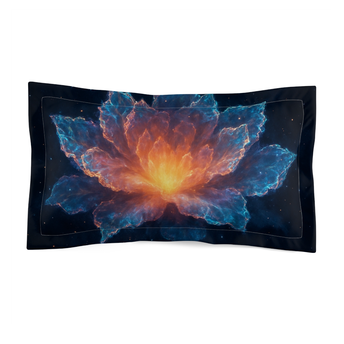 Crystal Nebula Bloom stylish throw pillows