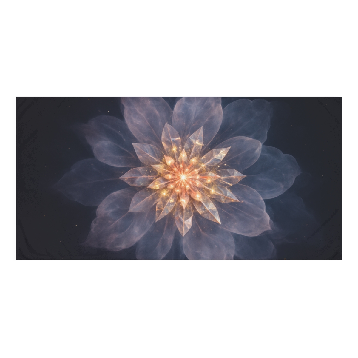Crystalline Nebula Bloom personalized bath towels