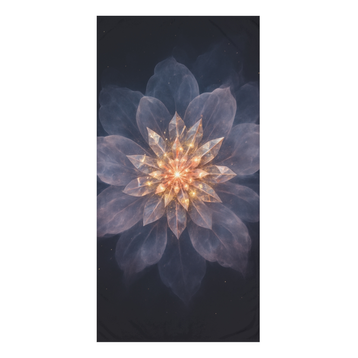 Crystalline Nebula Bloom personalized bath towels