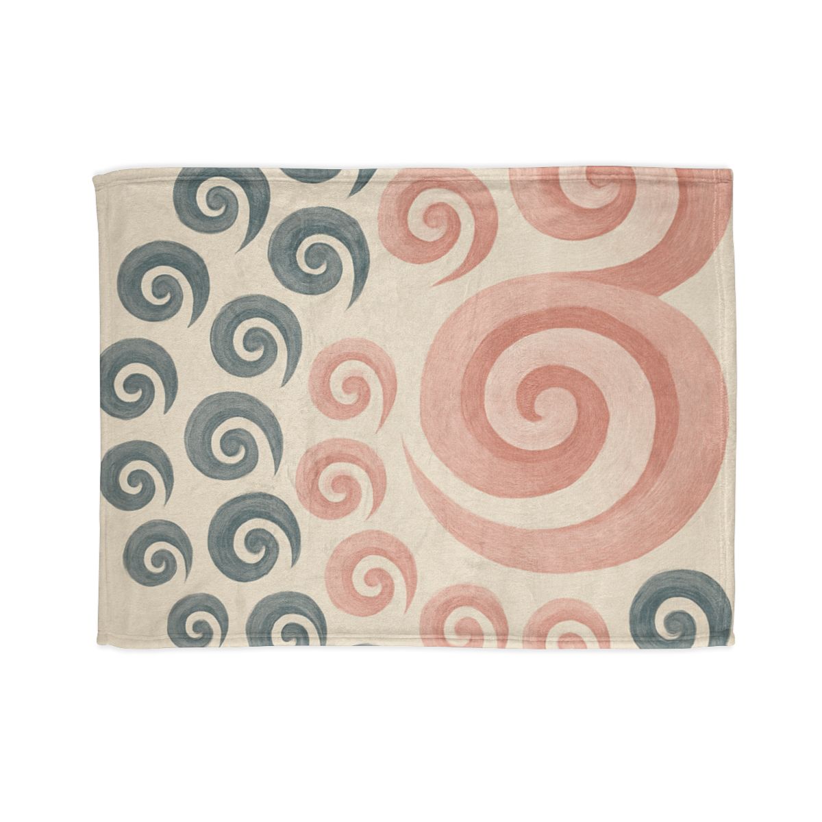 Curling Bud Spiral personalized cozy blankets