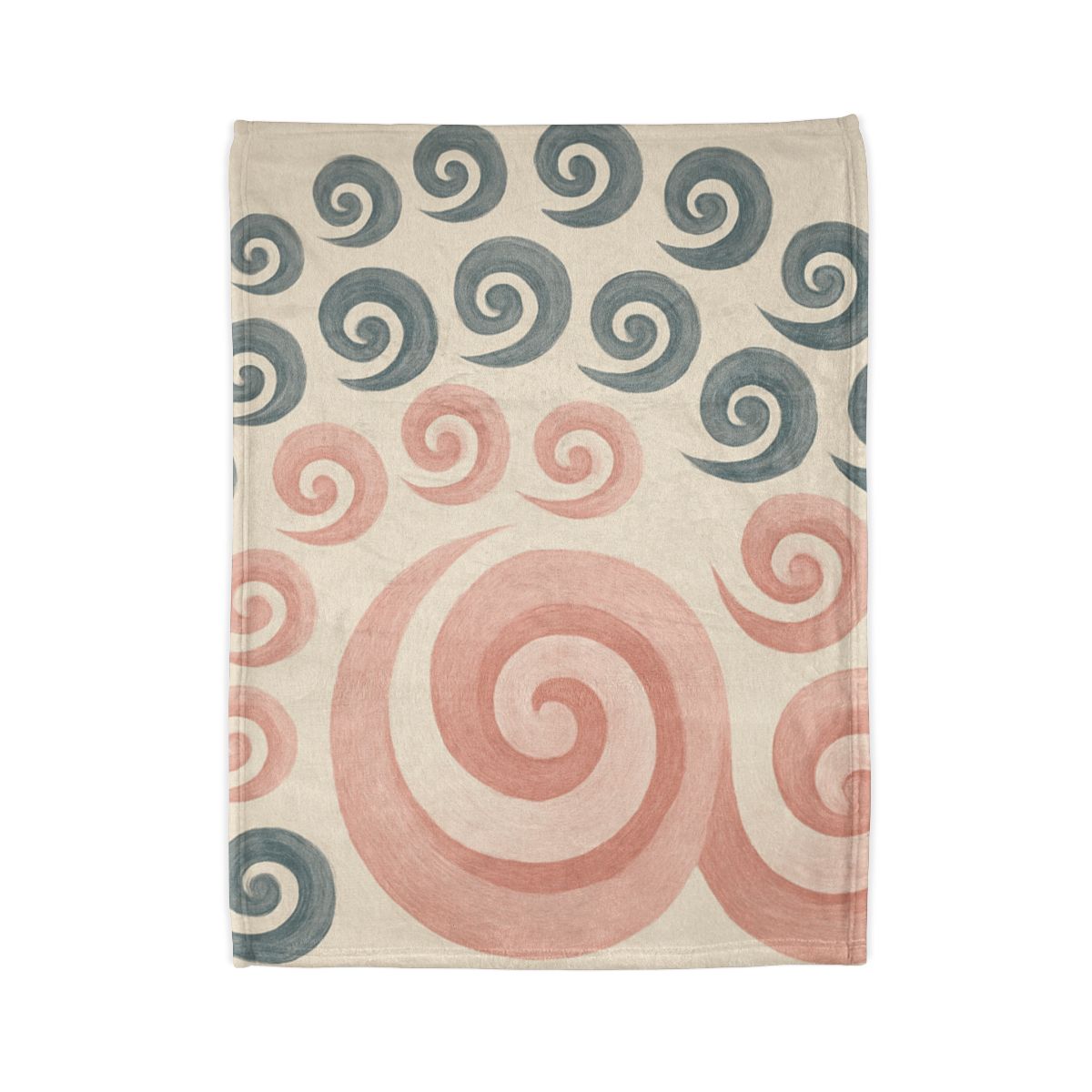 Curling Bud Spiral personalized cozy blankets