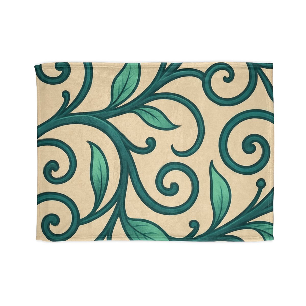 Curling Tendril Frieze trendy patterned blankets