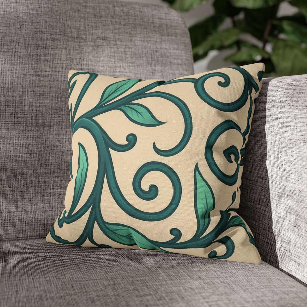 Curling Tendril Frieze custom pillow cases