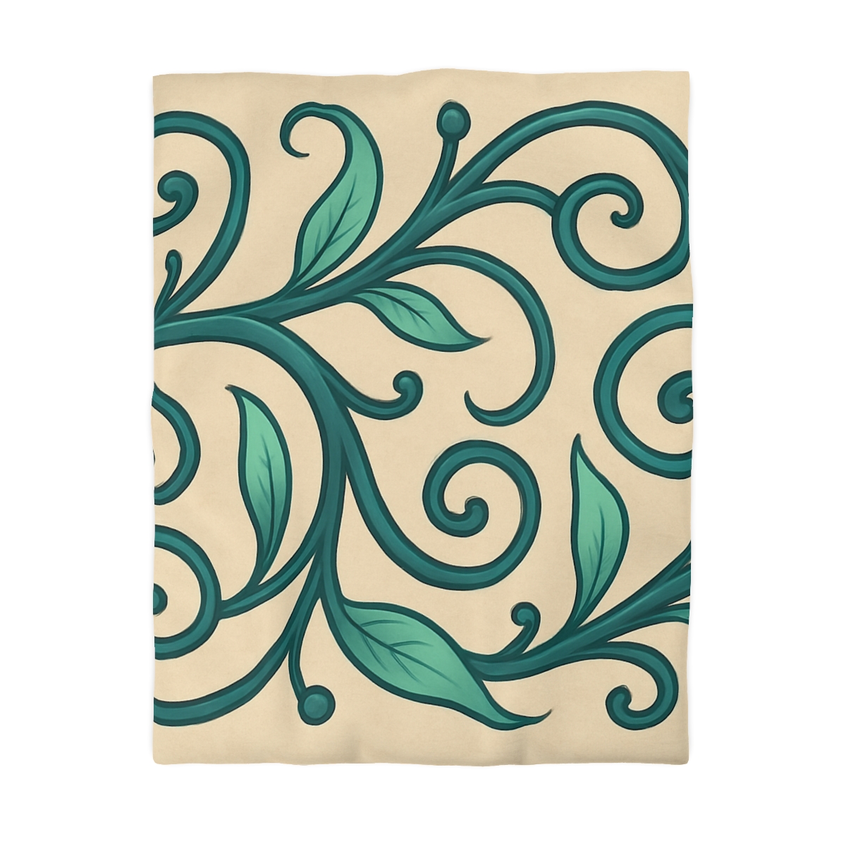 Curling Tendril Frieze personalized bedding duvets