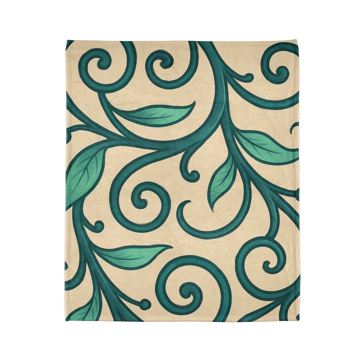 Curling Tendril Frieze trendy patterned blankets