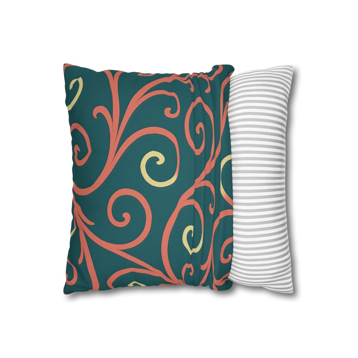 Curling Tendril Wave personalized pillow covers