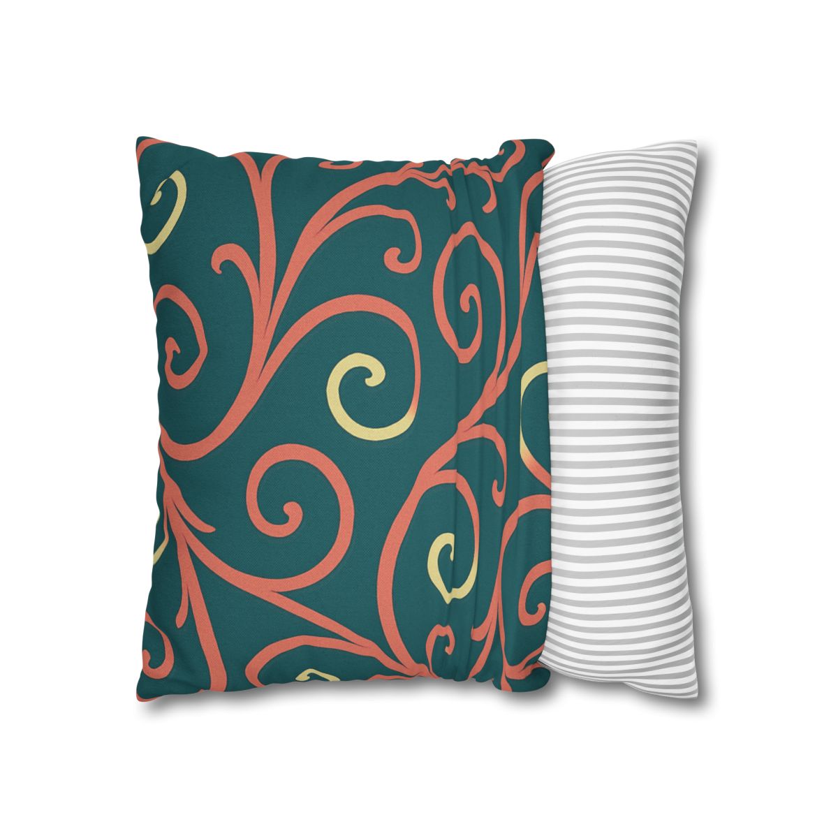 Curling Tendril Wave personalized pillow covers
