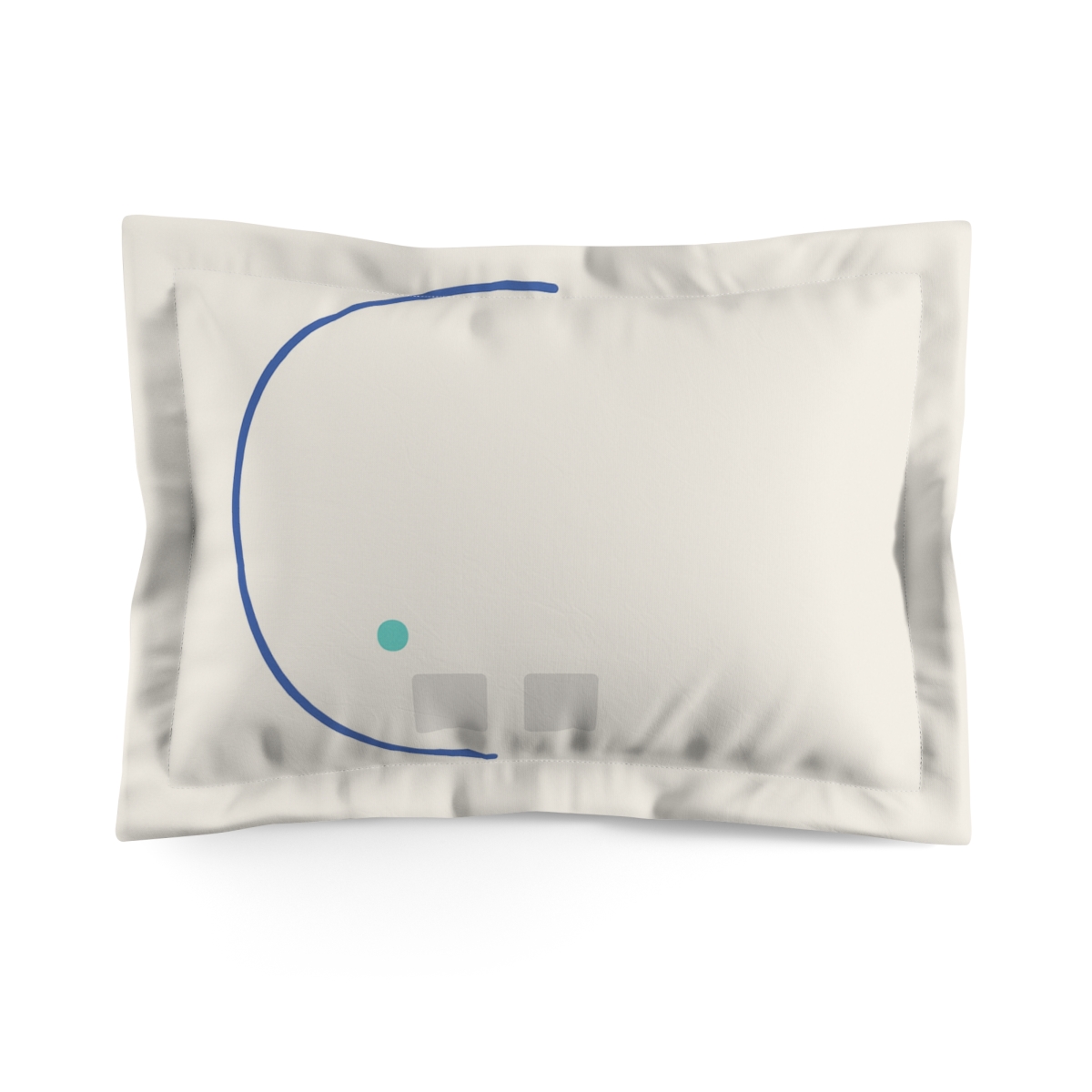 Curved Arc With Twin Anchors custom pillows