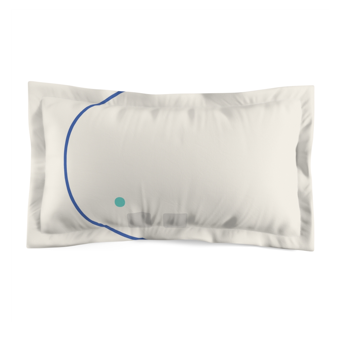 Curved Arc With Twin Anchors custom pillows