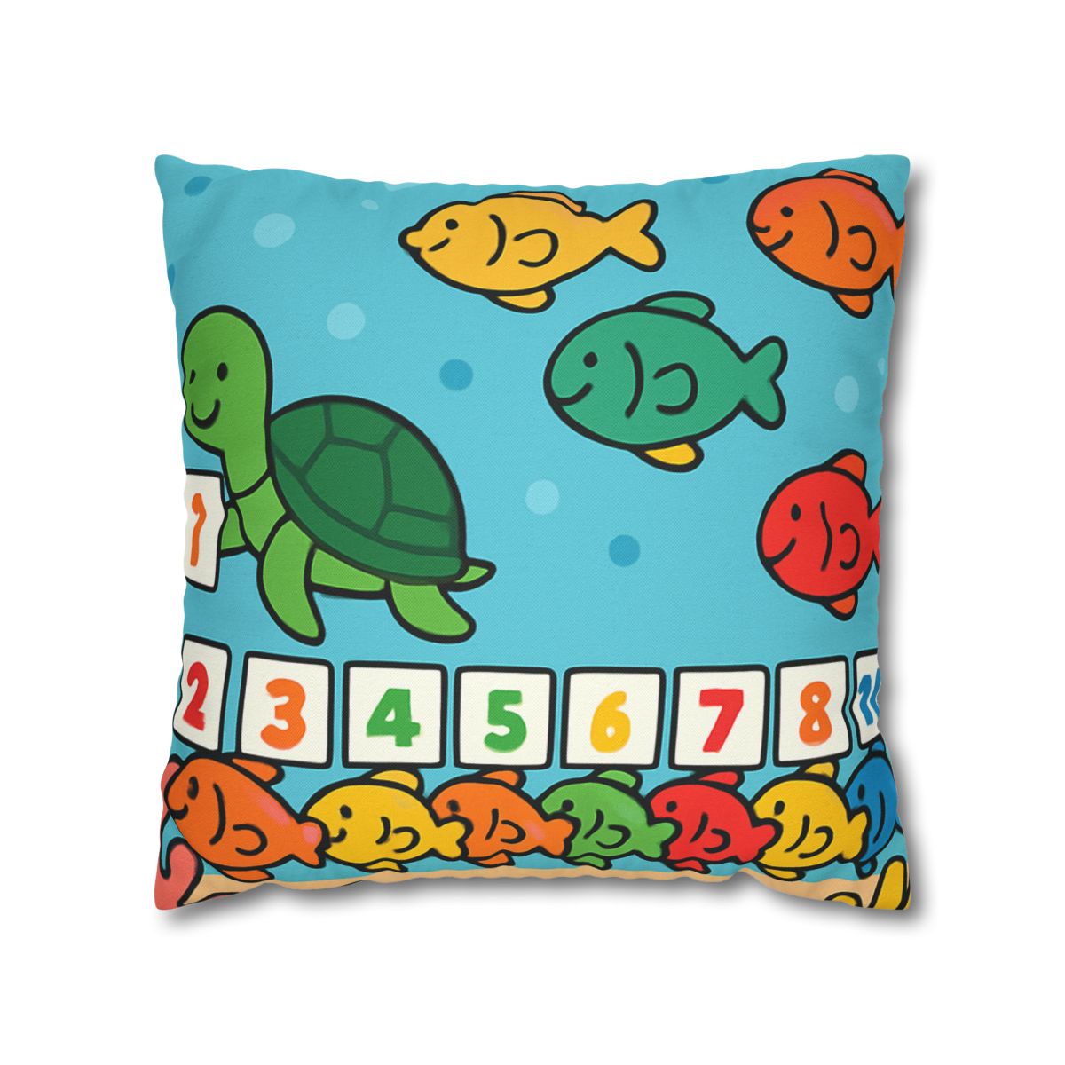 Coral Reef Number Parade personalized pillow covers