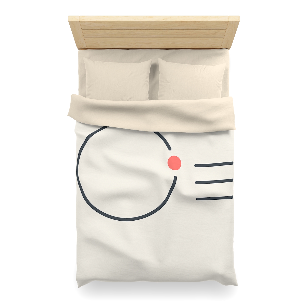 Offset Ring With Three Quiet Bars designer printed duvets