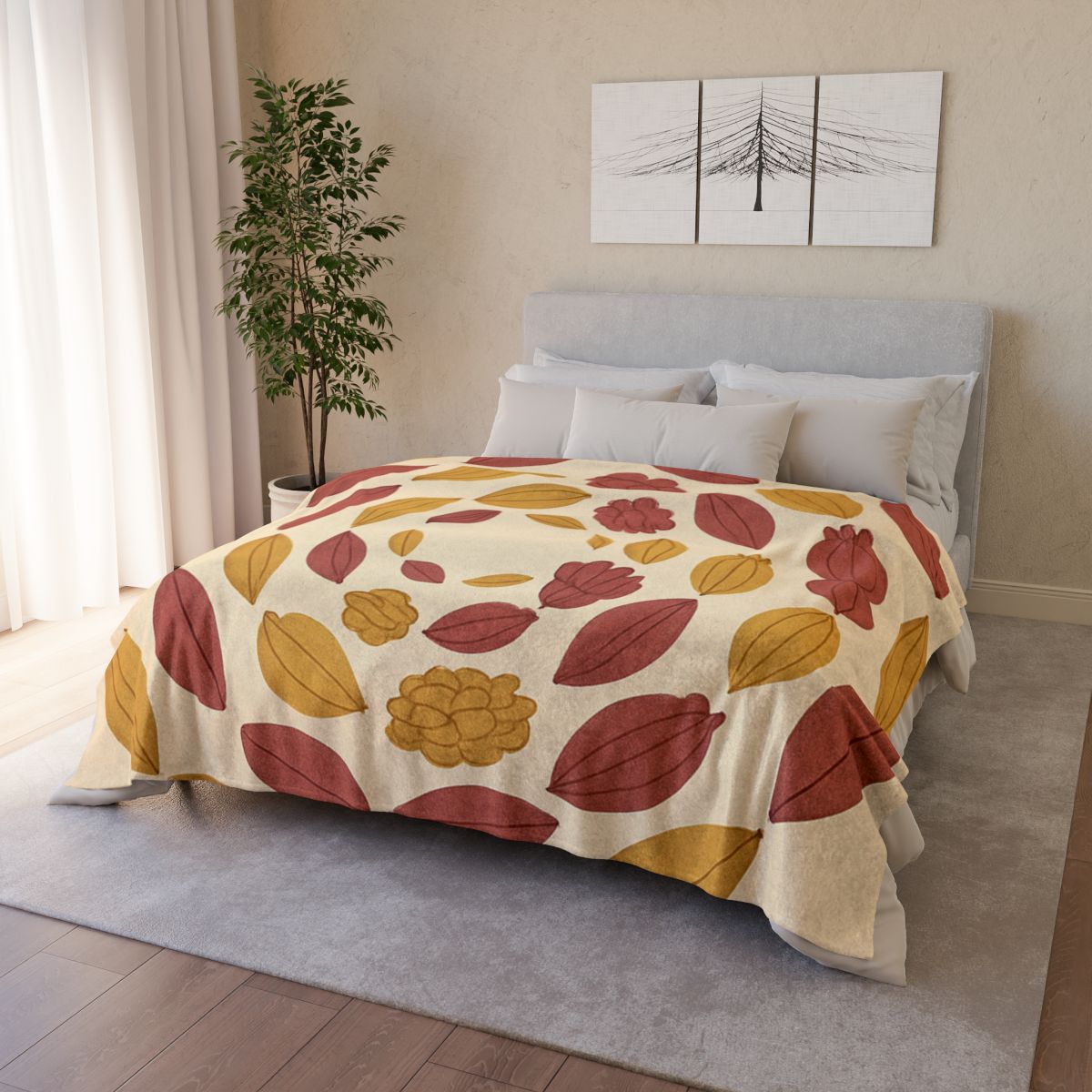 Seed Cluster Orbit decorative home blankets