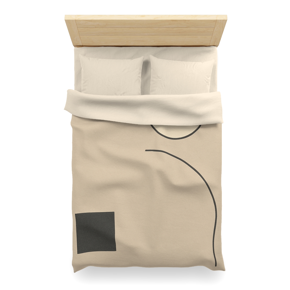 Triadic Arc And Square Balance soft comforter duvets