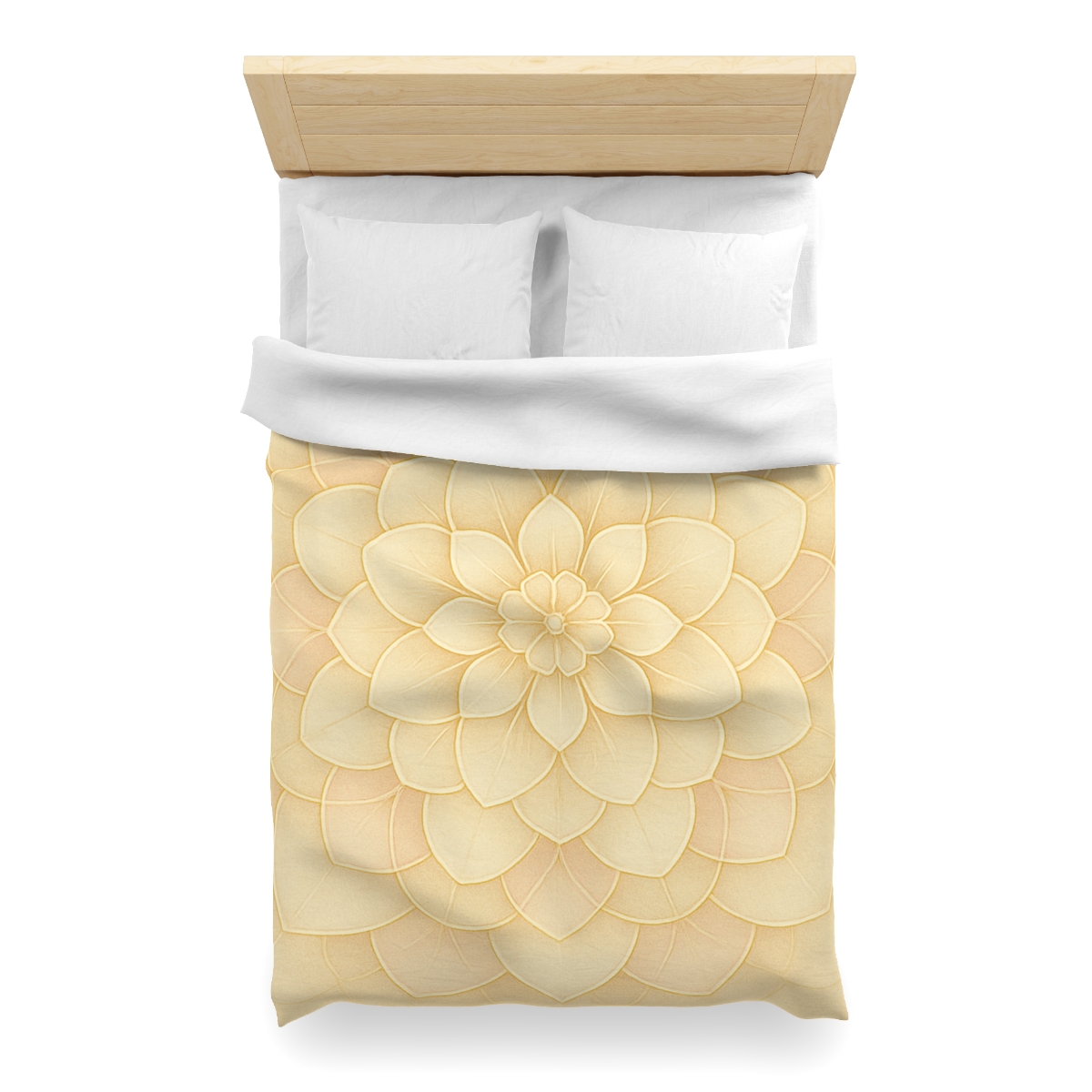 Petal Halo Lattice designer printed duvets