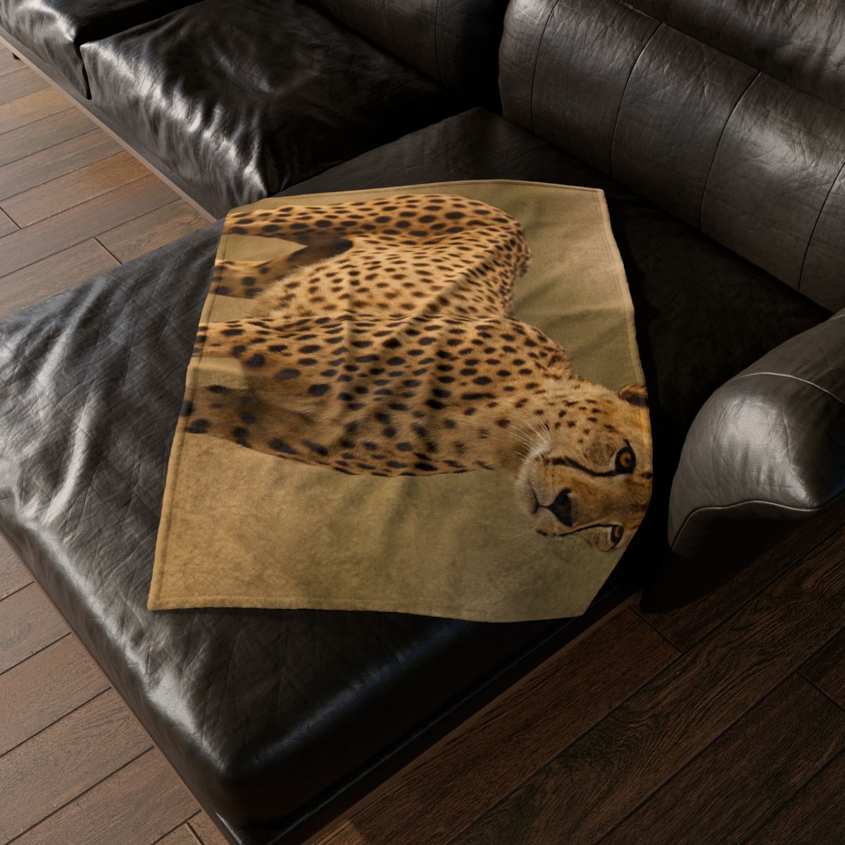 Wind Trace Cheetah soft fleece blankets