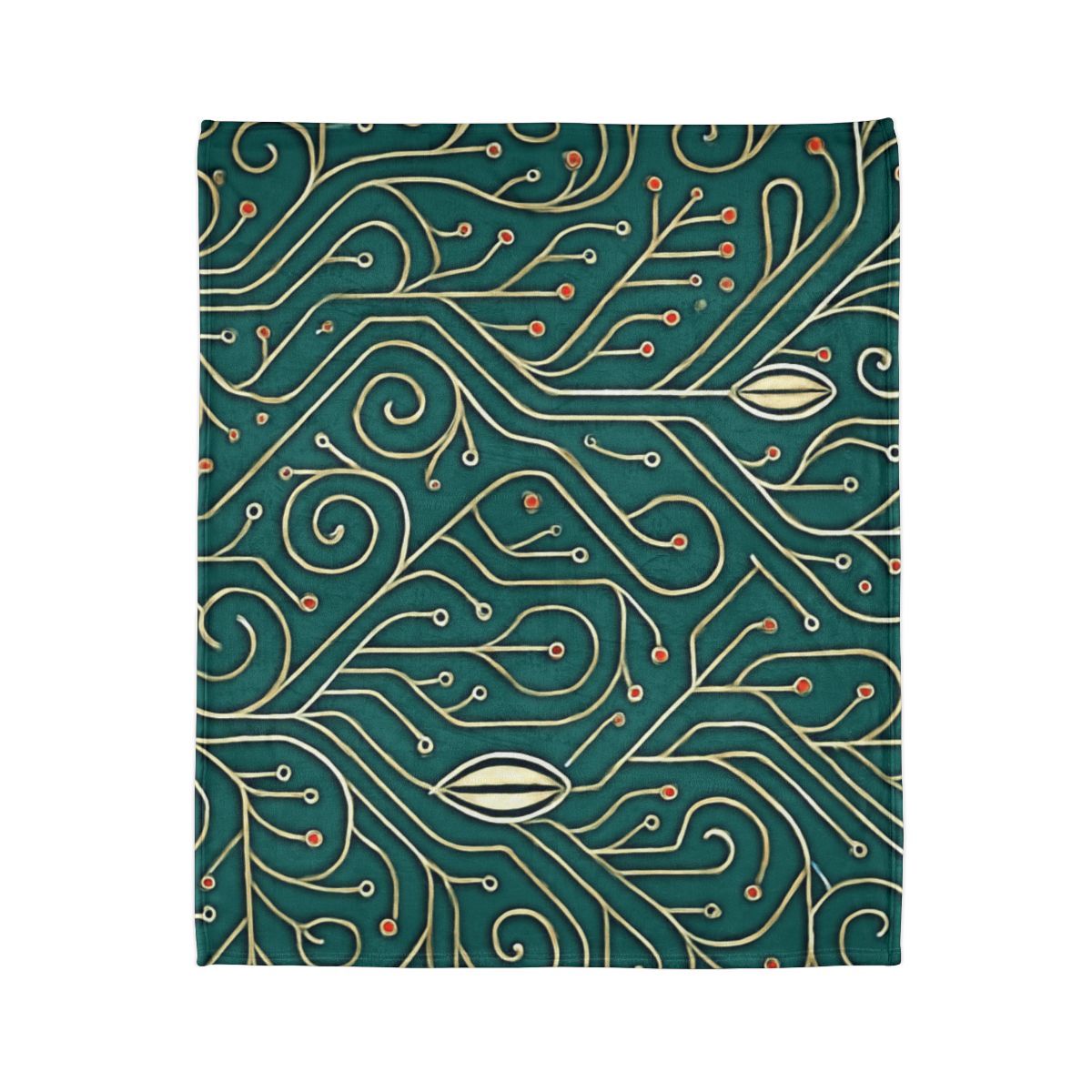 Vine Circuit Filigree trendy patterned blankets